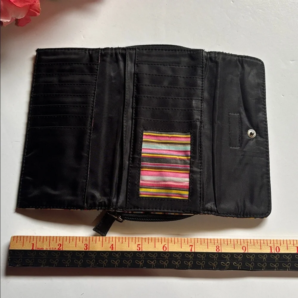 Kate Spade Vibrant Striped Wallet Y2K KATE SPADE STRIPES TRIFOLD WALLET VTG